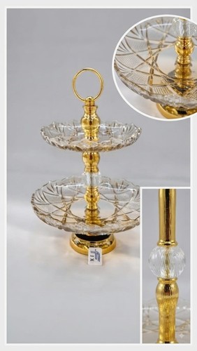 Tier glass gold metal - 2,