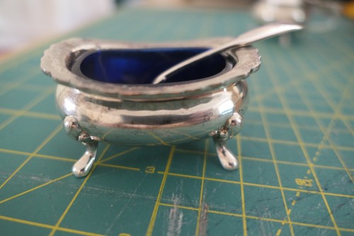 Salt cellar silver plate - -,