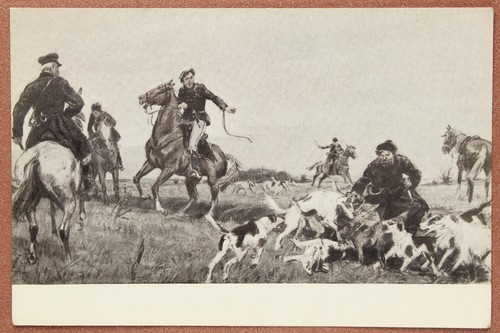 Russian cossack horses dogs - russian,
