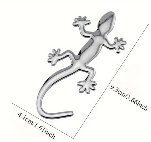 Gecko shape lizard chrome - gecko,