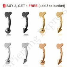 Curved Barbell Eyebrow Bar