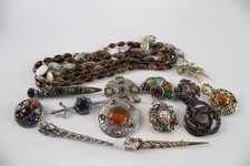 Scottish Jewellery Miracle Celtic Hollywood Glass Agate x 16