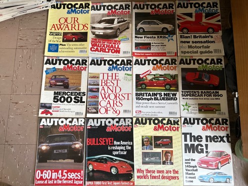 Autocar magazine joblot 198912 - magazine,