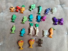 Stikeez Bundle 25 Tiny Toys With Suction Pads Individually Numbered Rubbery Feel