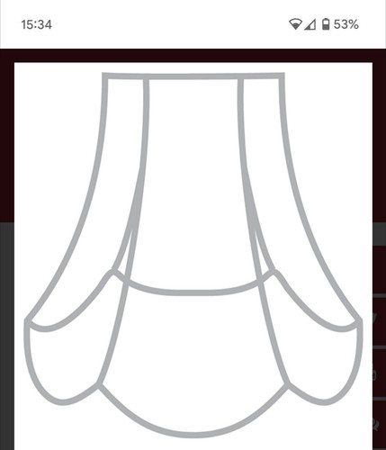 Scalloped lampshade frame - 6",