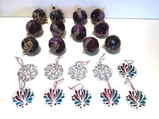 M&S Luxury Glass Christmas Tree Baubles / Decorations / Hanging Ornaments