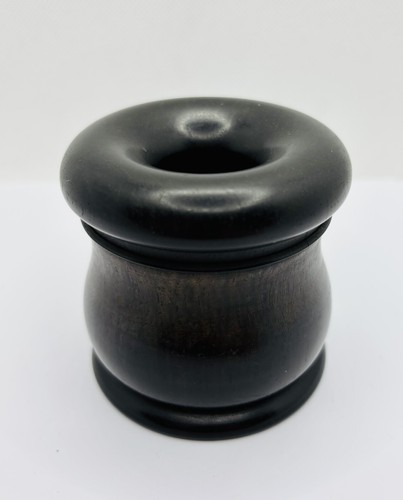 Antique ebony pot - antique,