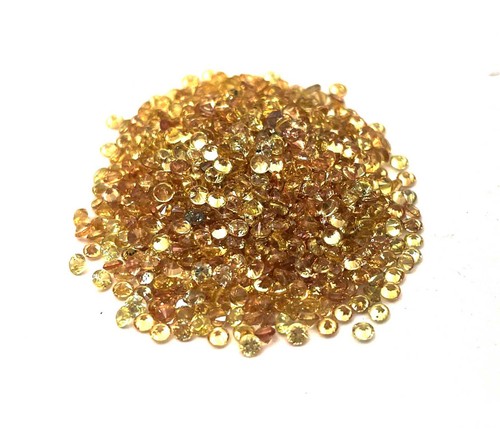 Natural yellow sapphire round - sapphire,