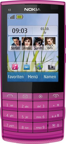 Nokia pink - x3-02, (unlocked)