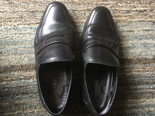 Clarks mens black leather - clarks,