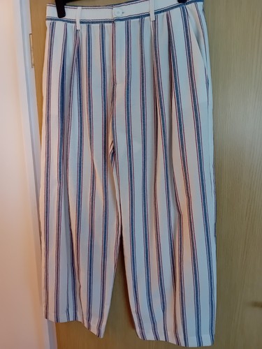 Zara red cream blue striped - zara,