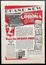 1929 Corona Typewriter vintage