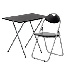 Wooden Folding Desk & Chair