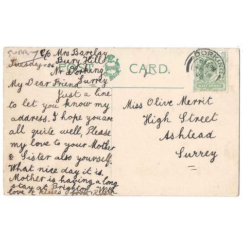 Ashtead surrey postcard - postcard, sent