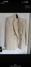 Zara Boucle Jacket Cream 8-10 Used