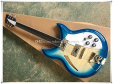 Semi-Hollow Blue Body Fretless