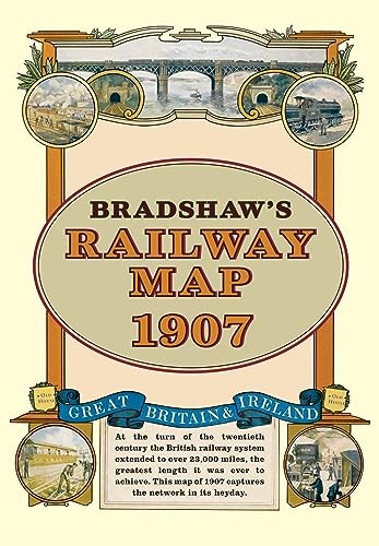 Bradshaw railway folded map - bradshaw's,