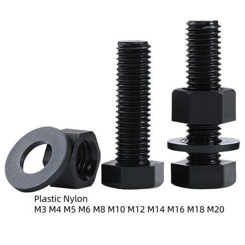 Plastic hex hexagon - plastic, head