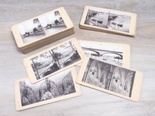 Victorian stereograph 3D cards - 45 views of British scenes