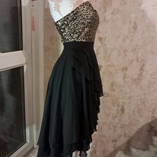 Lipsy Gold Sequin Strapless