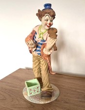 Leonardo Collection Circus Comes To Town 1997 Clown Playing Violin Fiddle 34cm