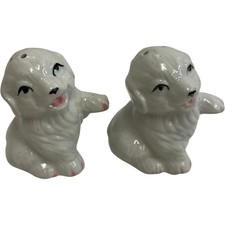 Vintage Ceramic Dog Salt &