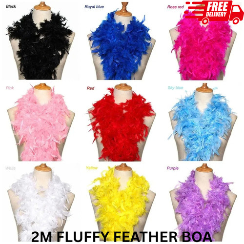 Feather boa strip fluffy - 2m,