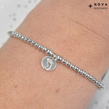 Sterling Silver Stretch Beaded