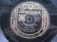 BING CROSBY 78 RPM IT HAD TO