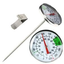 Milk Thermometer For Frothing Jug & Perfect Coffees Lattes Including Handy Clip