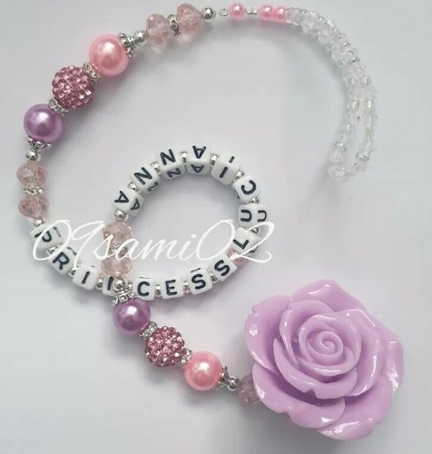 Personalised bling dummy clip - bling,