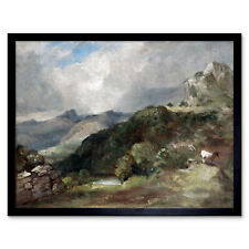 John Constable Bow Fell Cumberland 1807 Painting Wall Art Print Framed 12x16