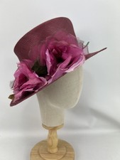 Vintage Philip Treacy Raspberry Plum Coloured Hat (1241)