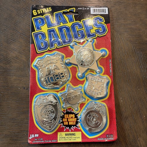 1998 toy police badges - 1998,