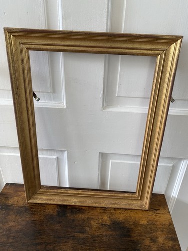 Vintage wooden gold frame - vintage,