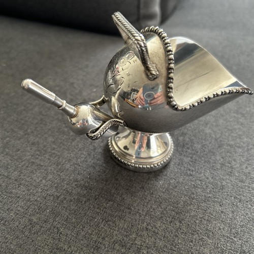 Vintage silver plated coal