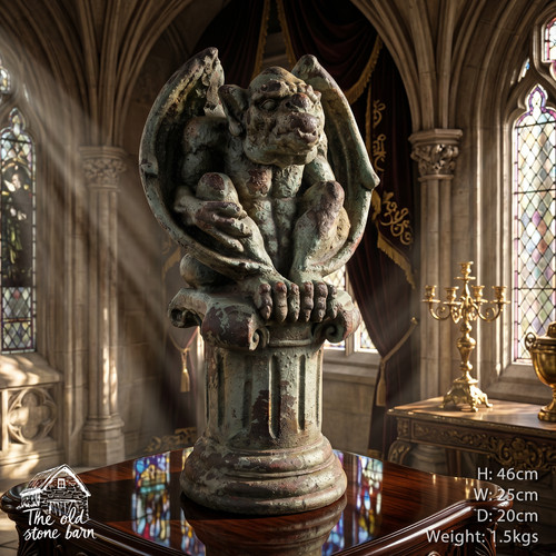 Rustic style gargoyle garden - rustic,