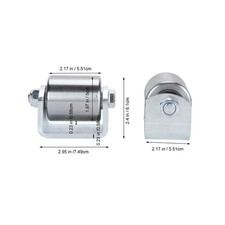 2pcs Weld On Trailer Rollers 2