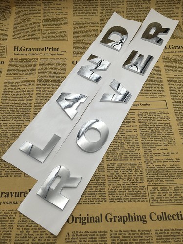 Chrome lettering fits land - 1x,
