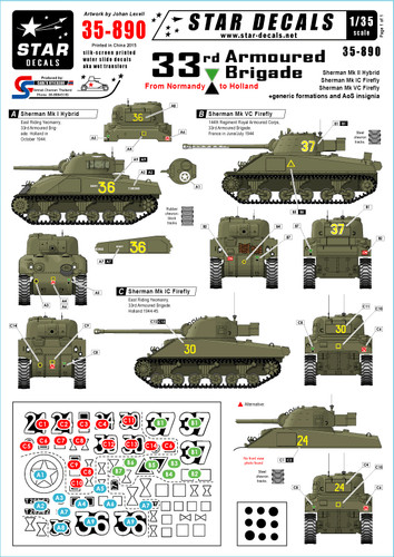 Star decals star35890 35 - star35890, 1:35