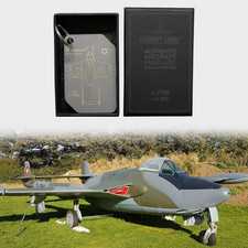 Swiss Air Force J-1790 De Havilland Venom - Aircraft Fuselage Collectors Tag