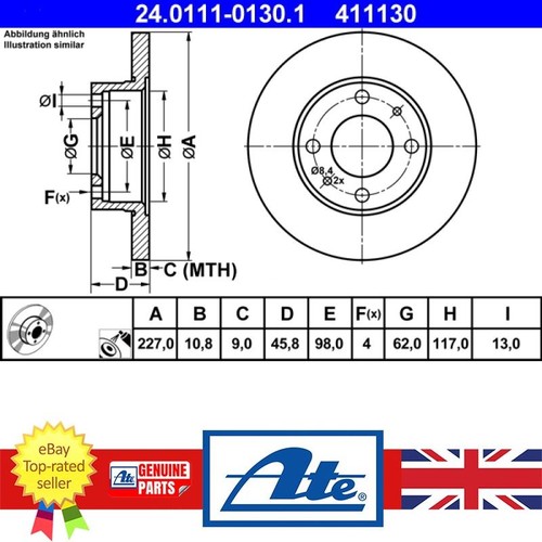 Brake disc for autobianchi - disc,