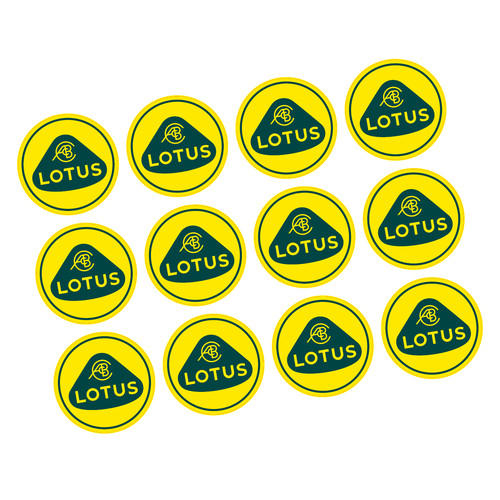 Lotus 90mm stickers - lotus, 12