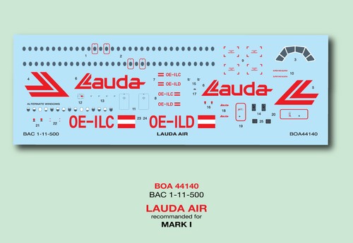 Boa decals boa144140 144 - decals, bac