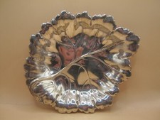 Birmingham 1974 Sterling Silver Dish / Tray Shaped Like A Leaf - WEIGHS 75g