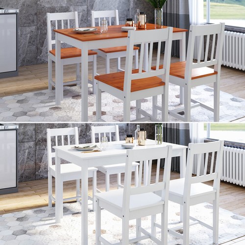 Dining table and chairs - and,
