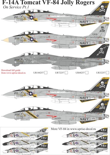 Decal grumman f 14a - 1:32, f-14a