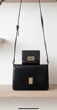 BIBA Black Leather Crossbody