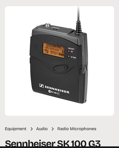 Sennheiser bodypack reciever - bodypack,