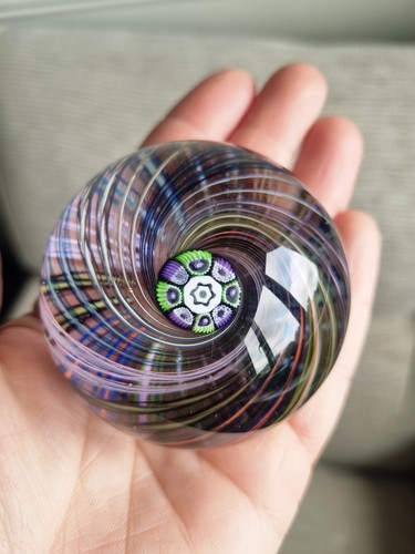 Perthshire glass paperweight - glass,